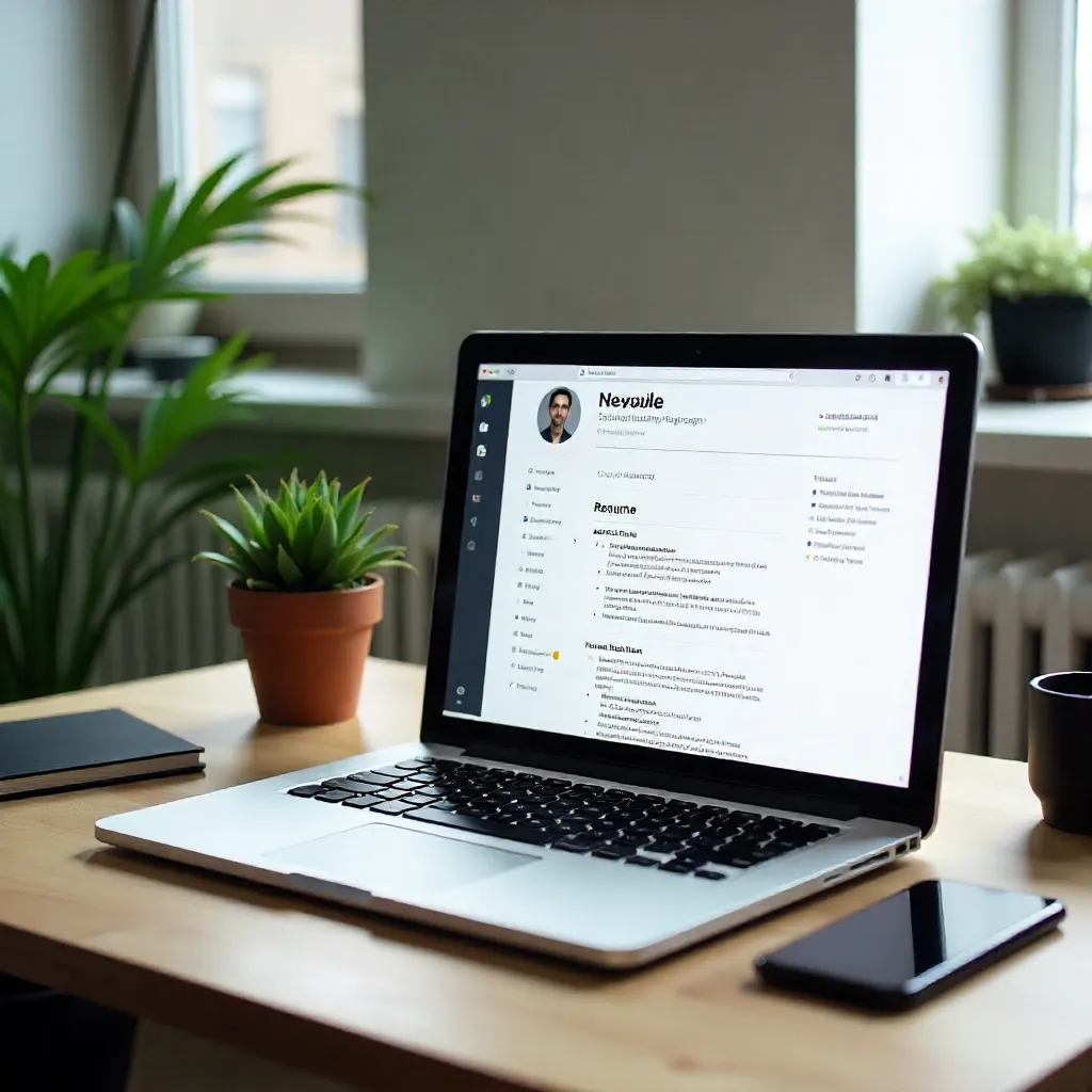 Modern resume layout